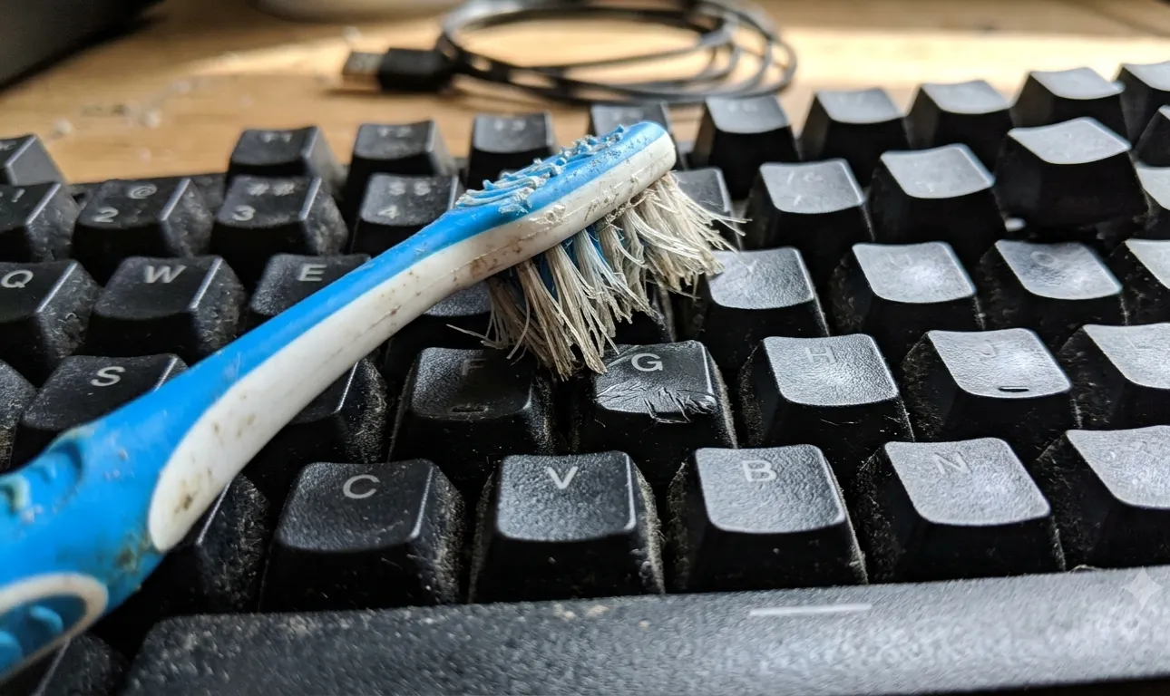 Proč oblíbený life hack pomocí starého zubního kartáčku ničí vaši oblíbenou klávesnici